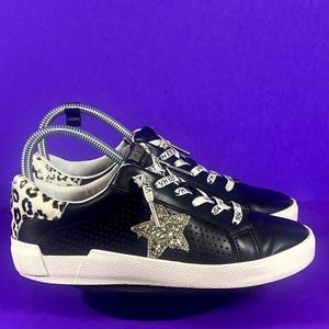 Vintage Havana Women's Rollin Black Cheetah Slip-OnSneakers Shoe Size 6.5